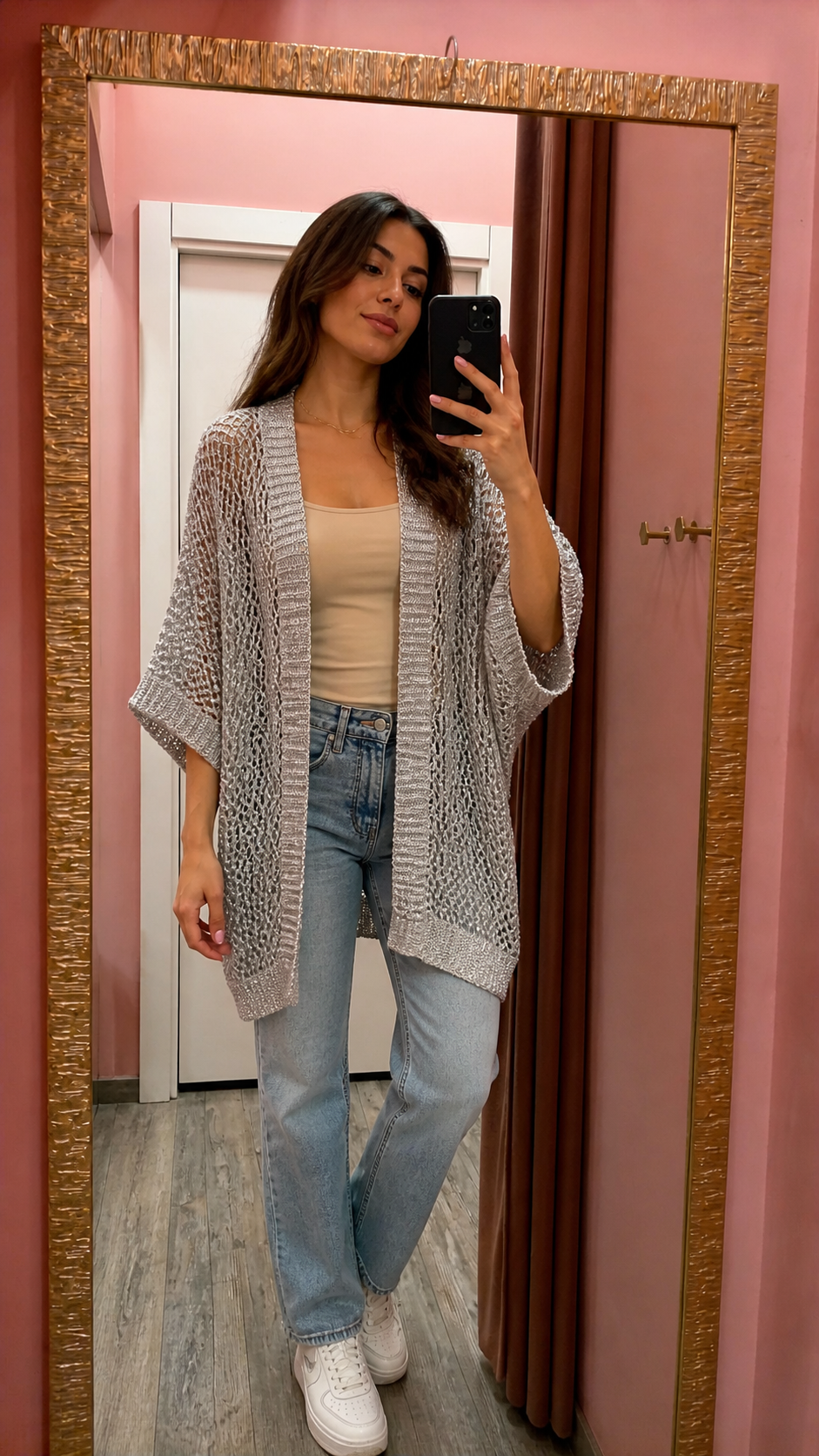 Cardigan in Lurex