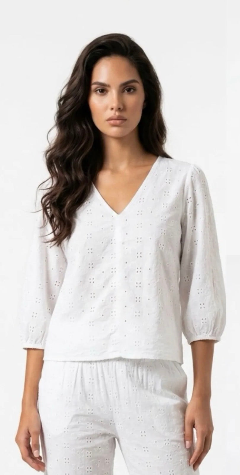 Blusa pizzo San gallo