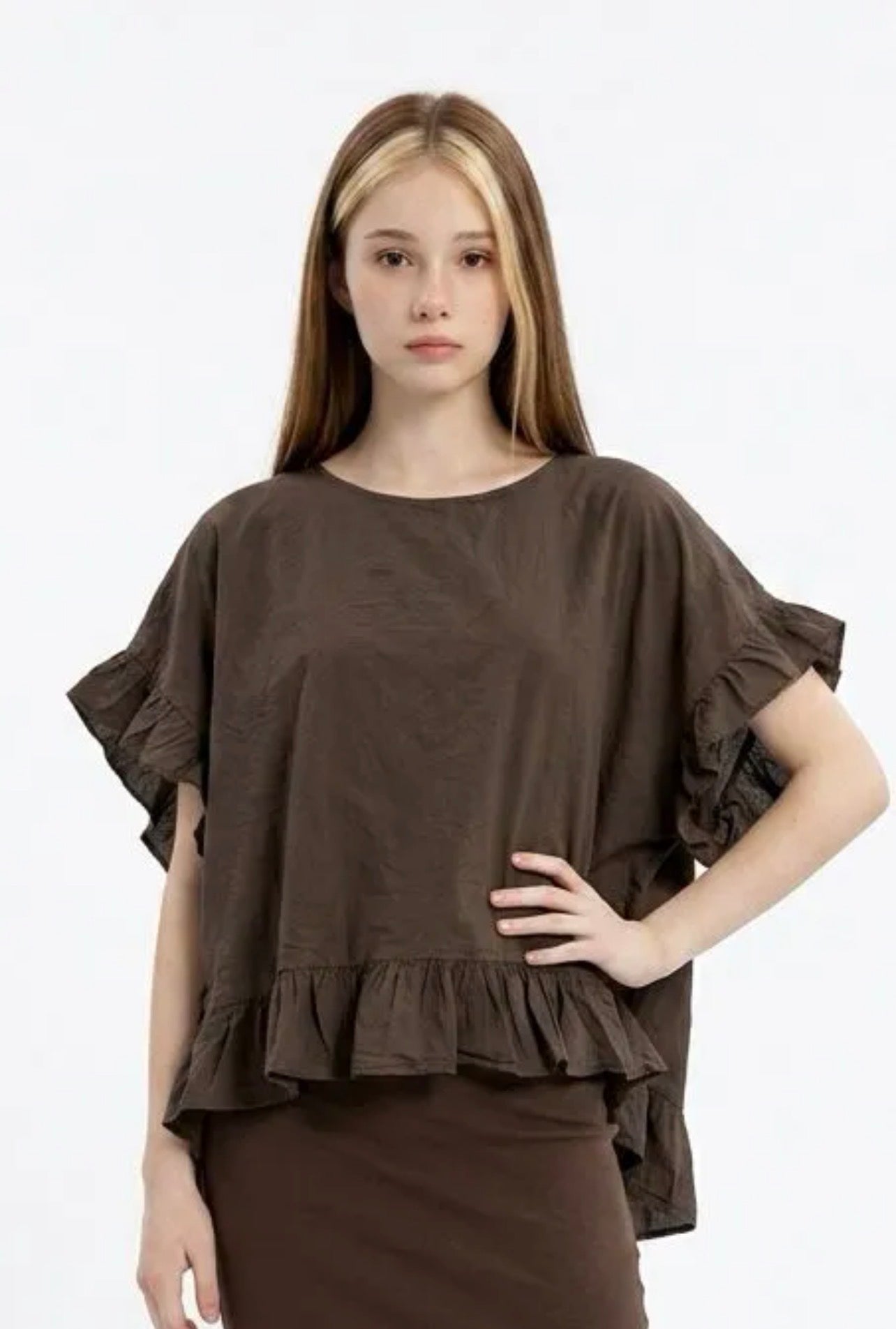 Blusa con variante di colore