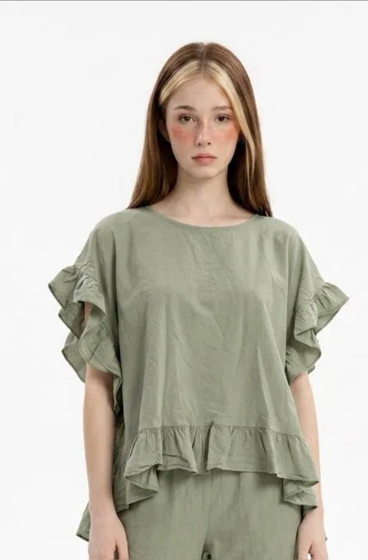 Blusa con variante di colore