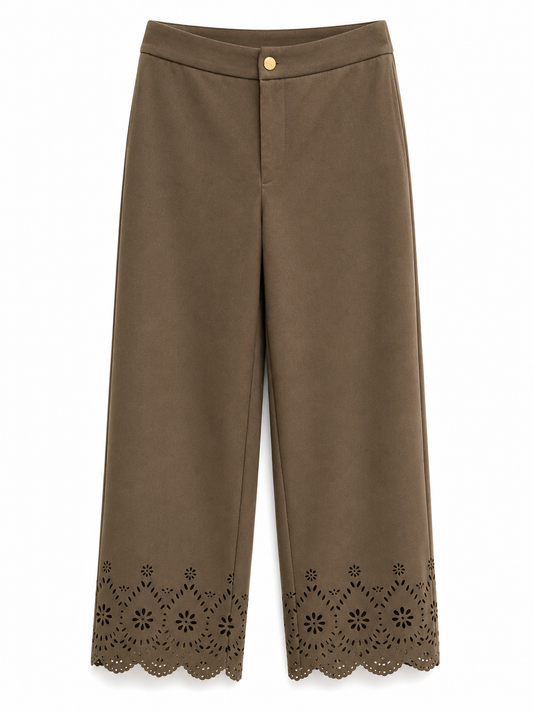 Pantalone in suede