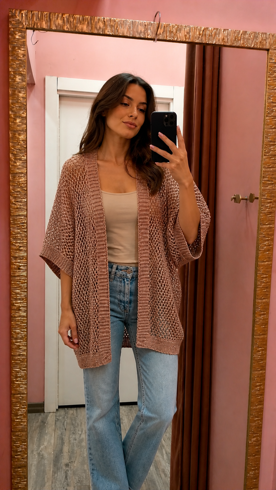 Cardigan in Lurex