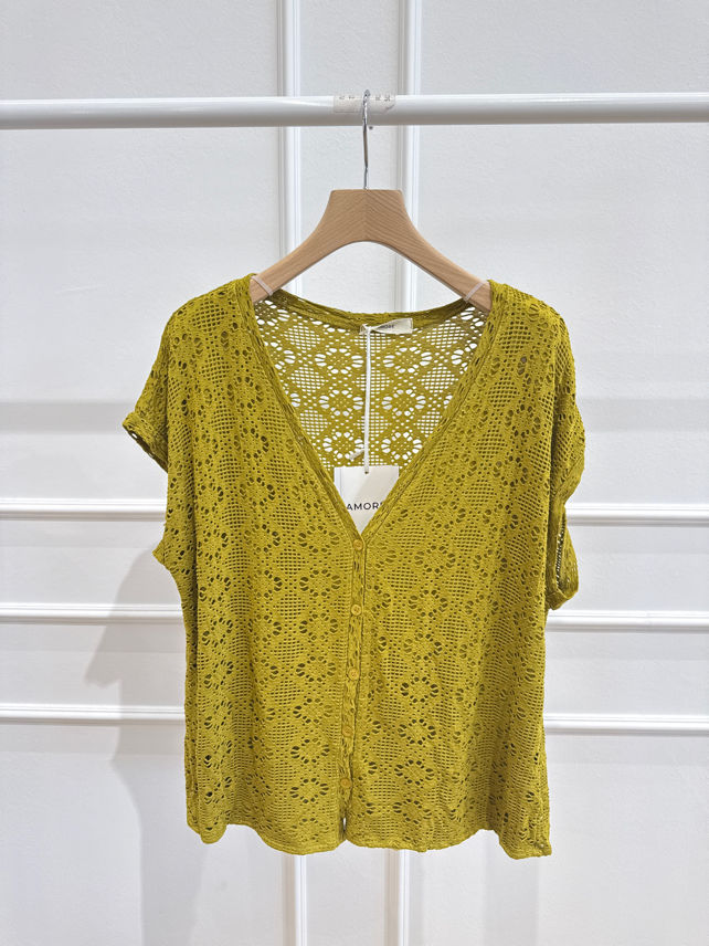 Cardigan con Variante di Colore