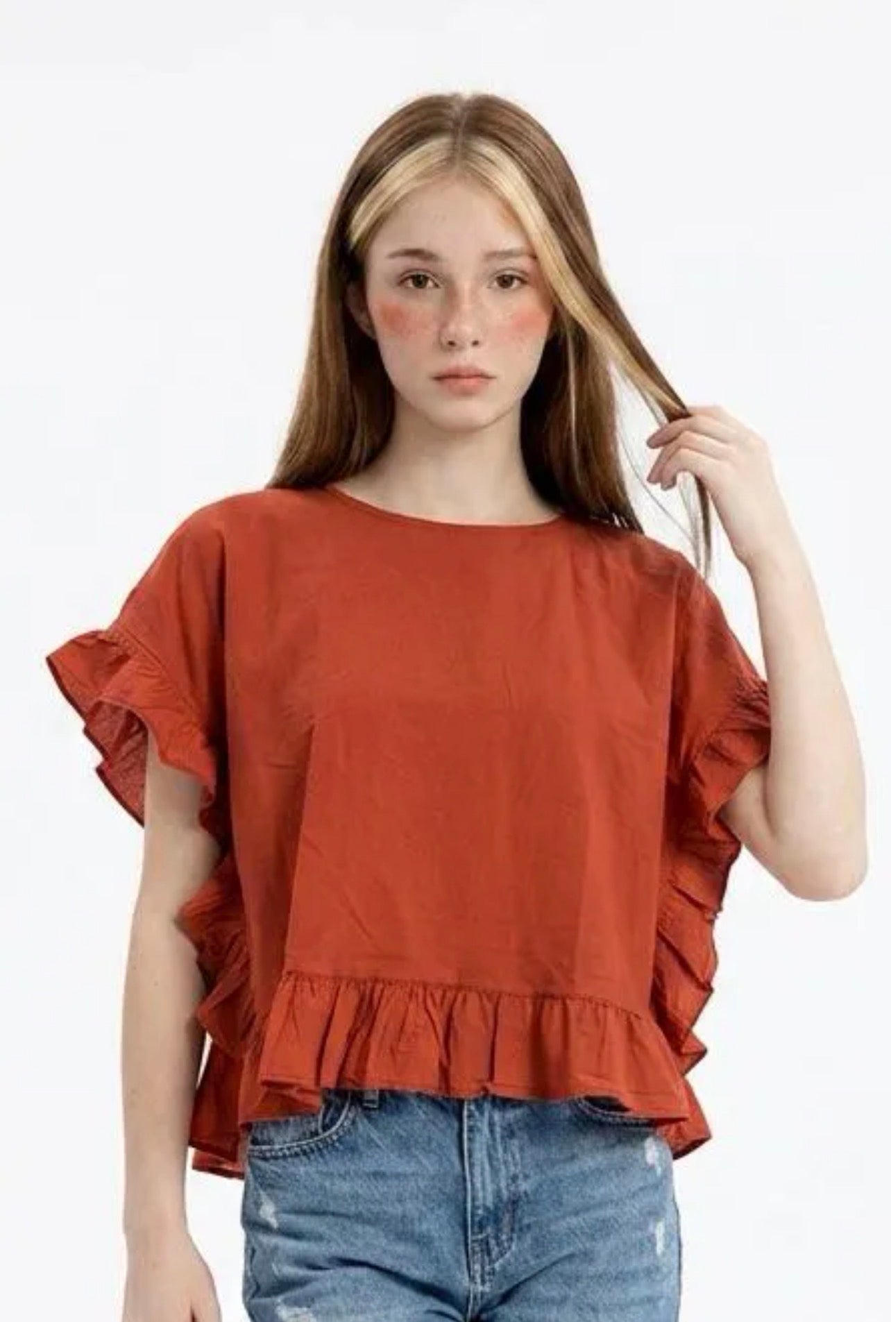 Blusa con variante di colore