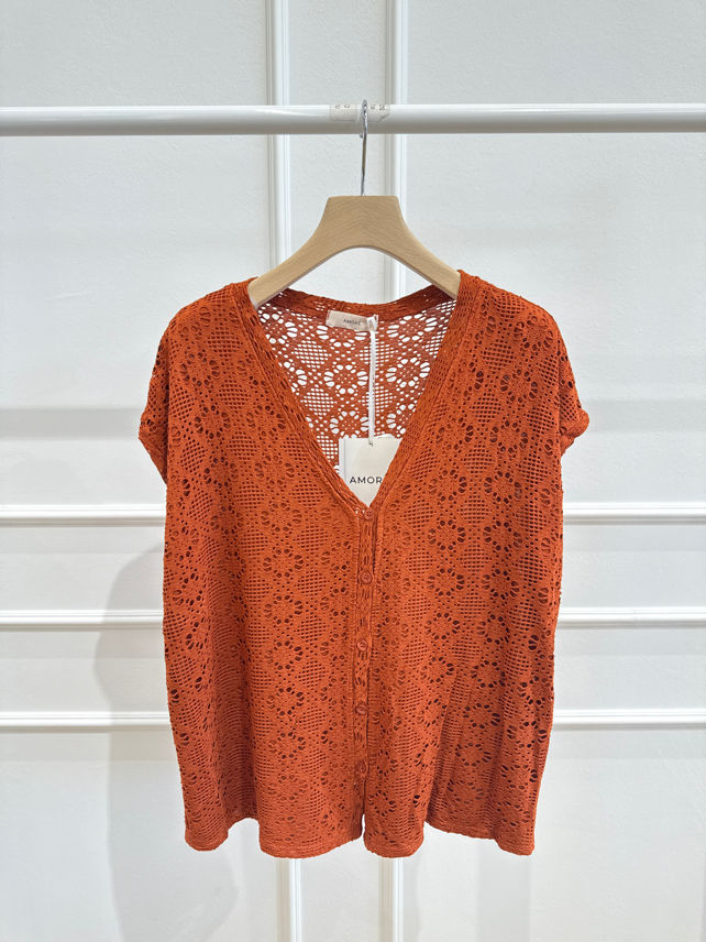 Cardigan con Variante di Colore