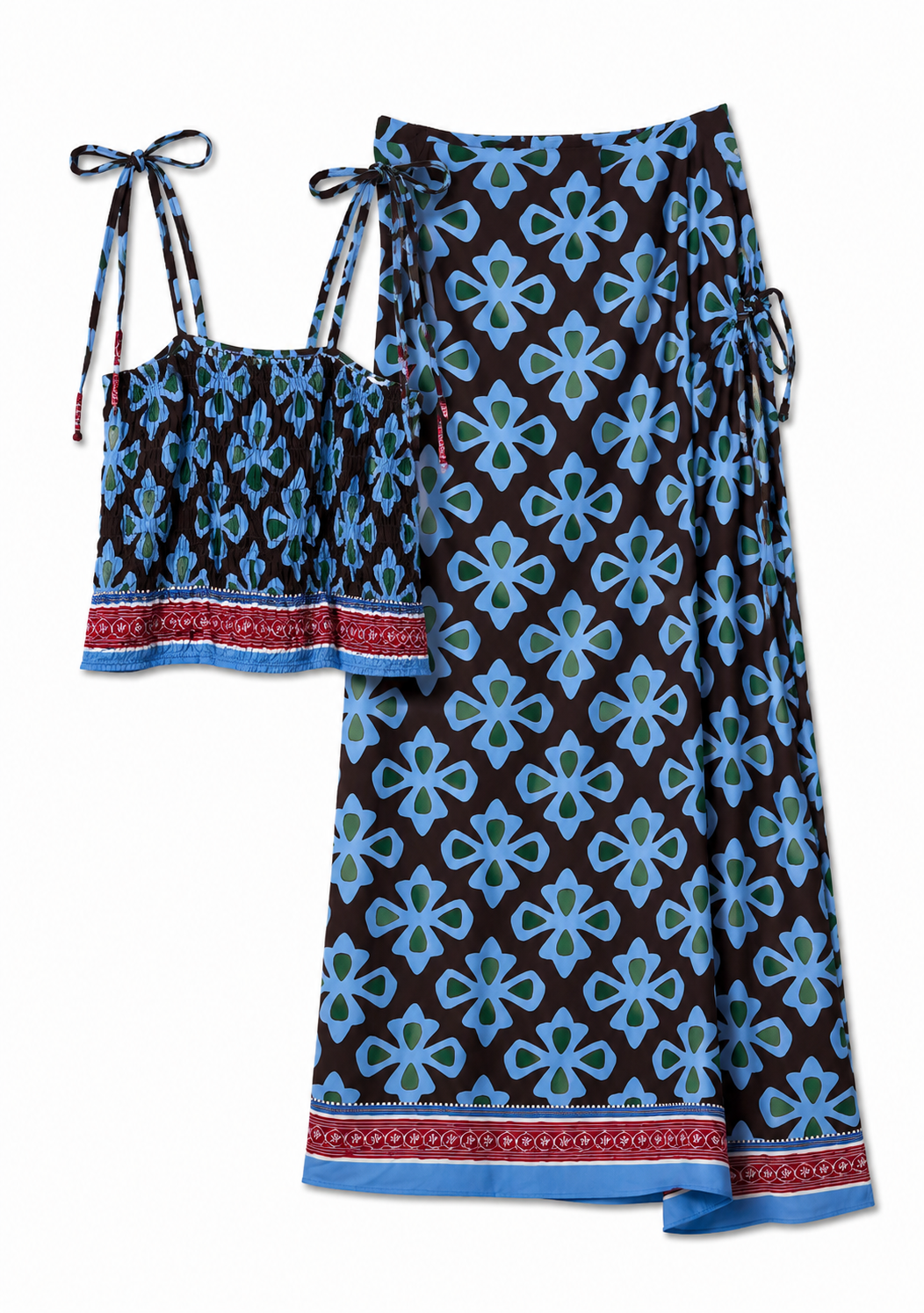 Set top e gonna pareo con Variante di Colore